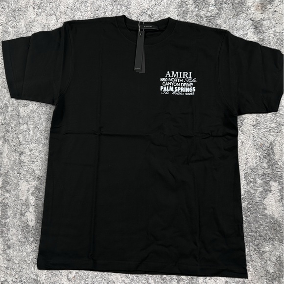 AMIRI x The Webster Stacked Bones Black T-Shirt Men’s Large - Picture 2 of 3